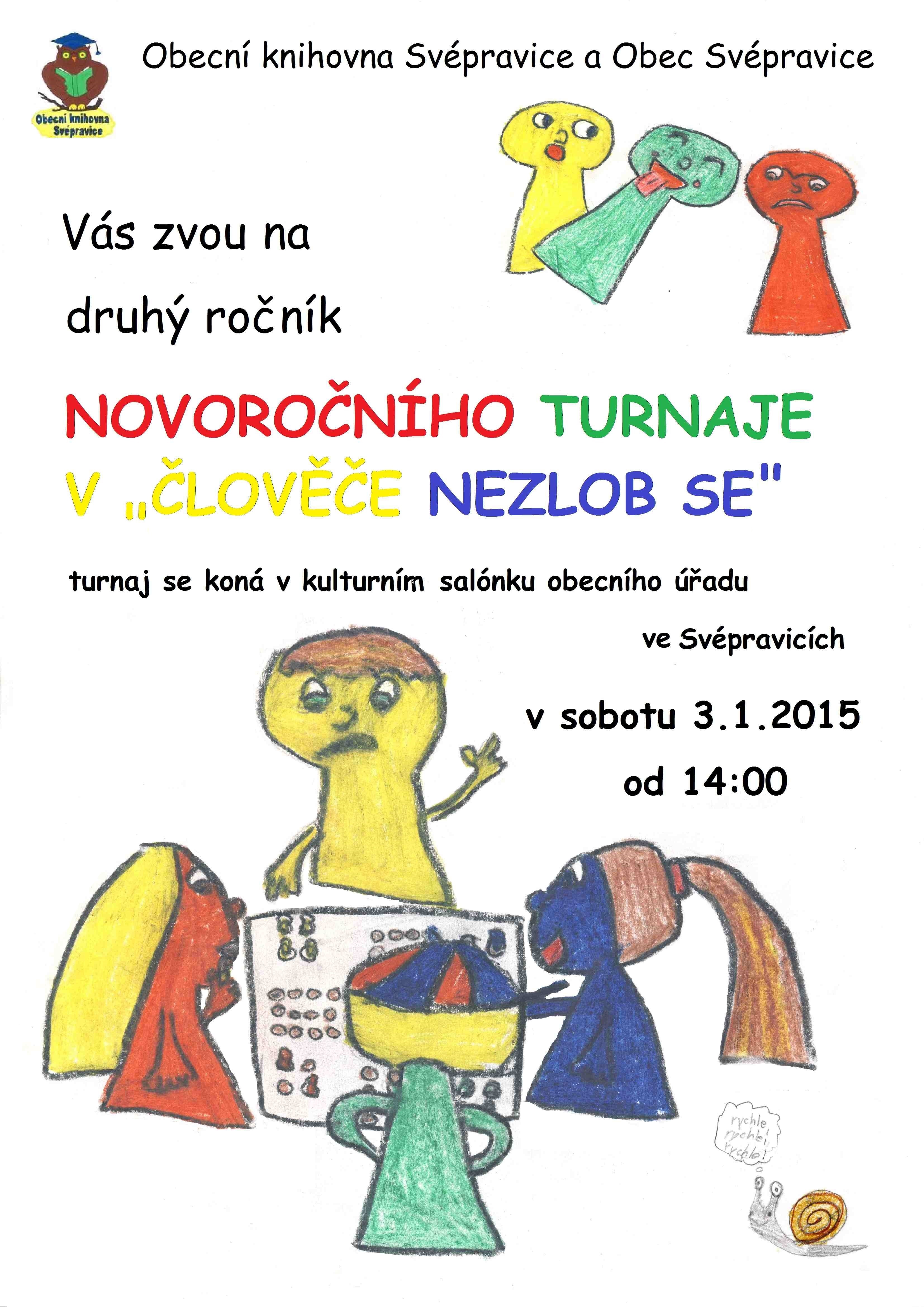 Pozvánka na akci knihovny a obce Svépravice
